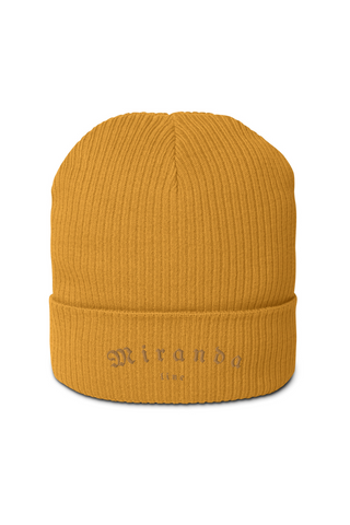 Organic ribbed beanie