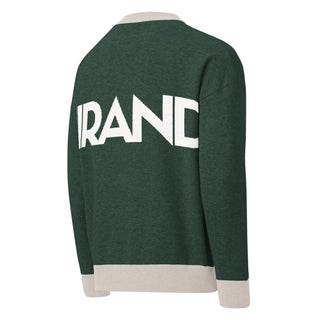 Relaxed fit Pine knitted crew neck sweater